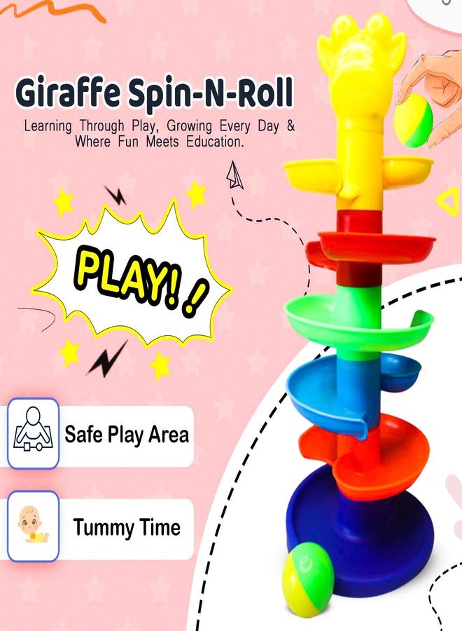 غلان مجموعة ألعاب GLAN المكونة من لعبة تكديس النجوم، ولعبة تكديس الحلقات، ولعبة تكديس وتدوير البرج الدوار، ولعبة فرز الأشكال المكعبة للأطفال الصغار للعب في المنزل والمدرسة (5 ألعاب في 1) - Image 4